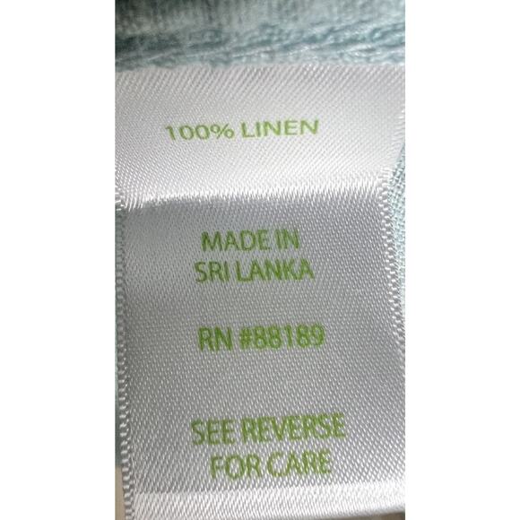 Lilly Pulitzer Shirt Size Small Blue Linen Half Button Pocket LS Tunic Cover Up - Picture 6 of 8